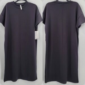 Women's Athleta Sedona Sweatshirt Dress Black Small NEW B9